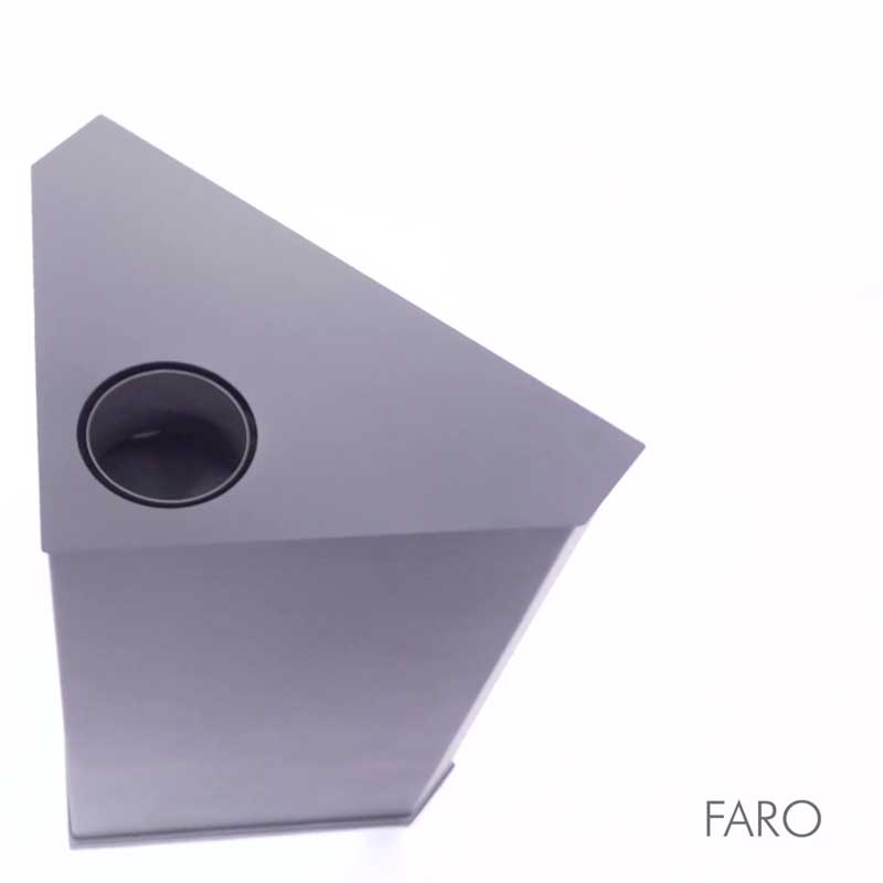 Estufa de leña rincón Faro - Monomat Materiales