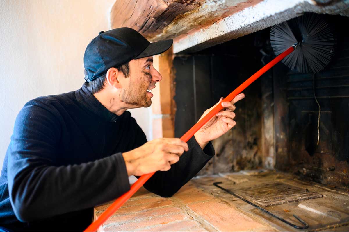 Información sobre cómo limpiar la chimenea
